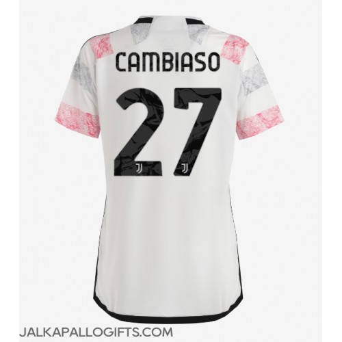 Juventus Andrea Cambiaso #27 Vieraspaita Naiset 2023-24 Lyhythihainen